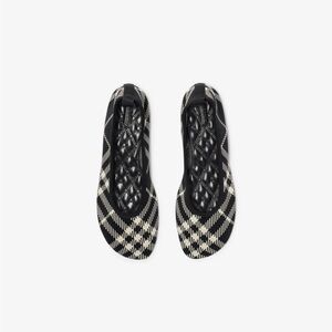 Burberry Check Knit Baby Ballerinas (size 37)
